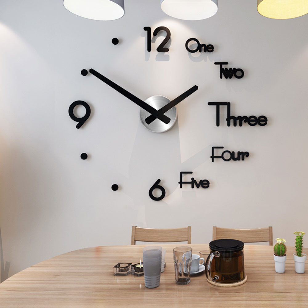 DIY 3D Modern Design Wall Clock - Vermilton