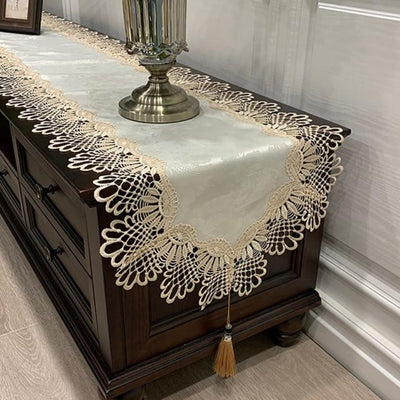 Elegant Embroidered Nordic Tablecloth