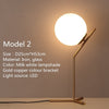Modern Glass Desk Lamps - Vermilton
